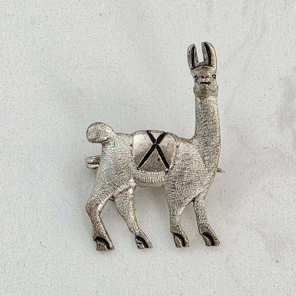 Source Unknown Silver Llama Brooch - Picture 2 of 5